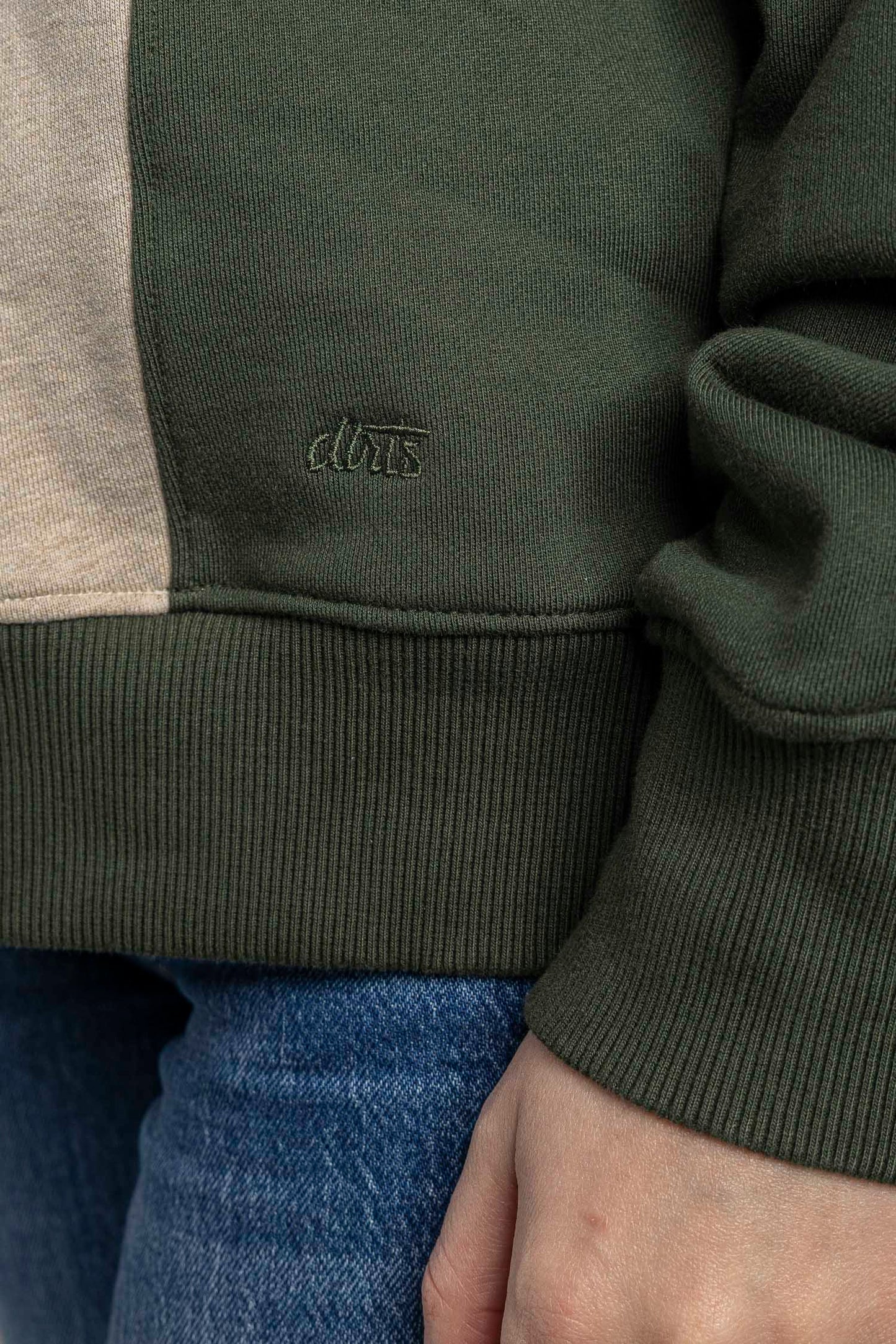 UPCYCLING Two-Tone Crewneck