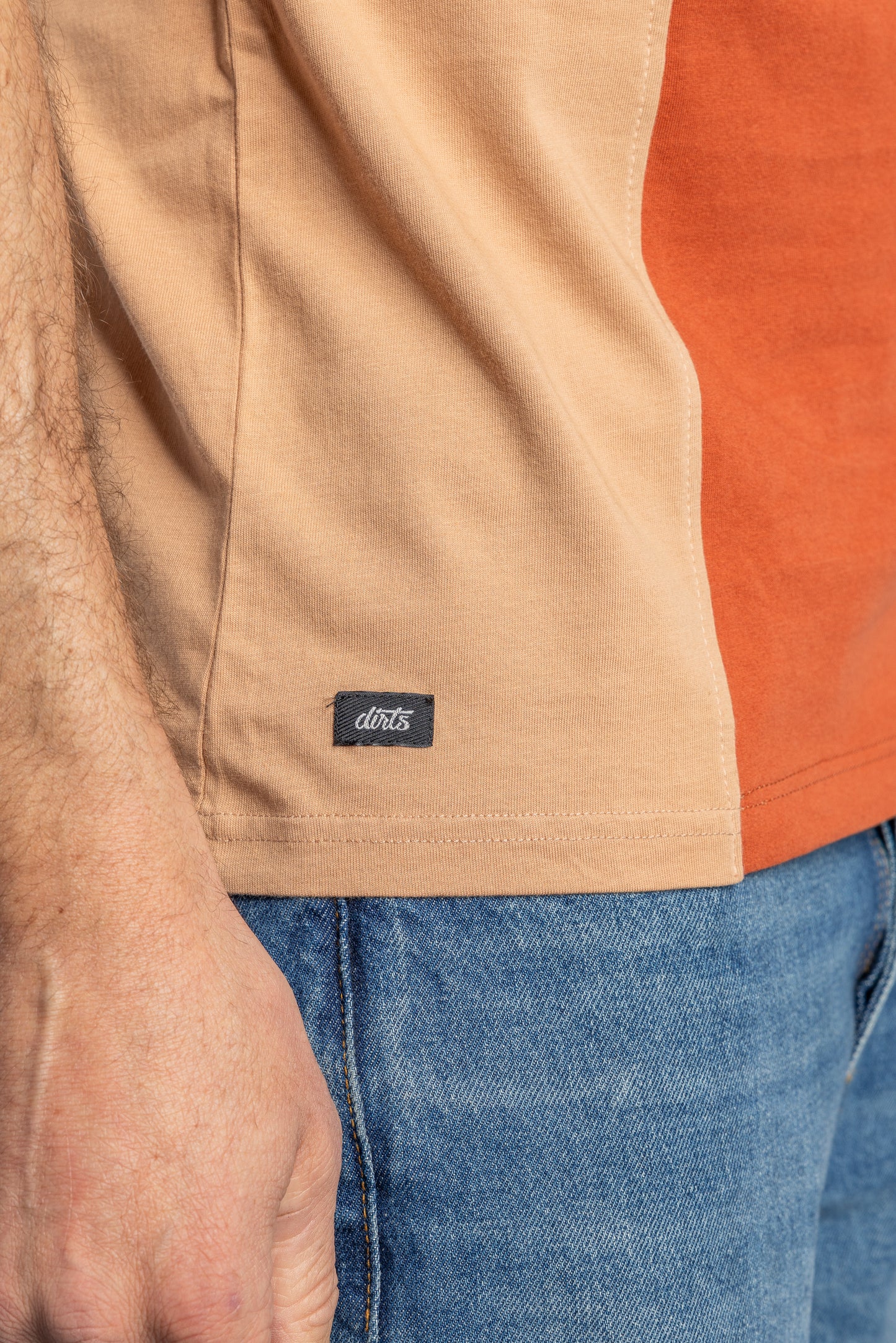 UPCYCLING Tricolor Patchwork T-Shirt
