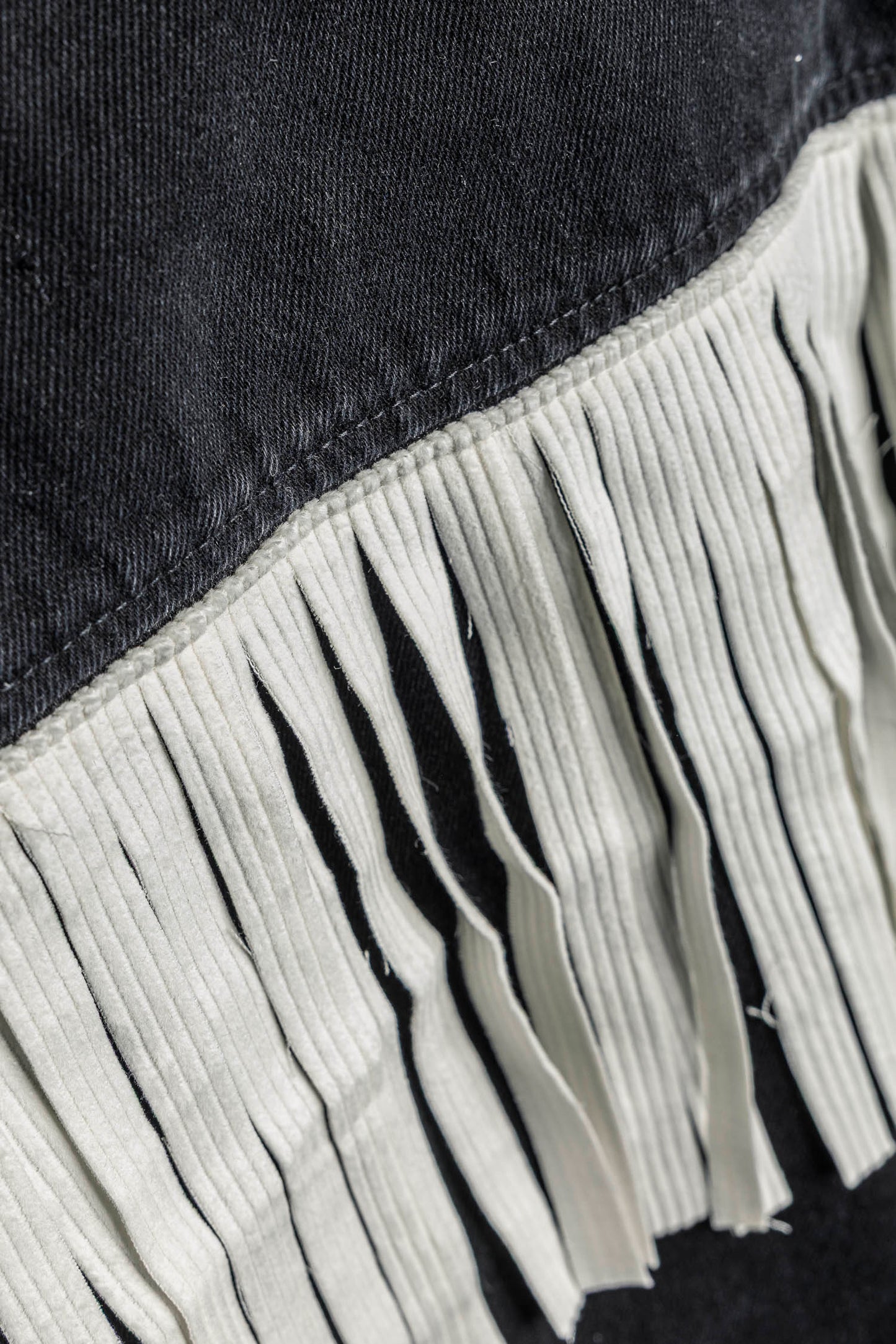 UPCYCLING Denim Jacket "Fringes"