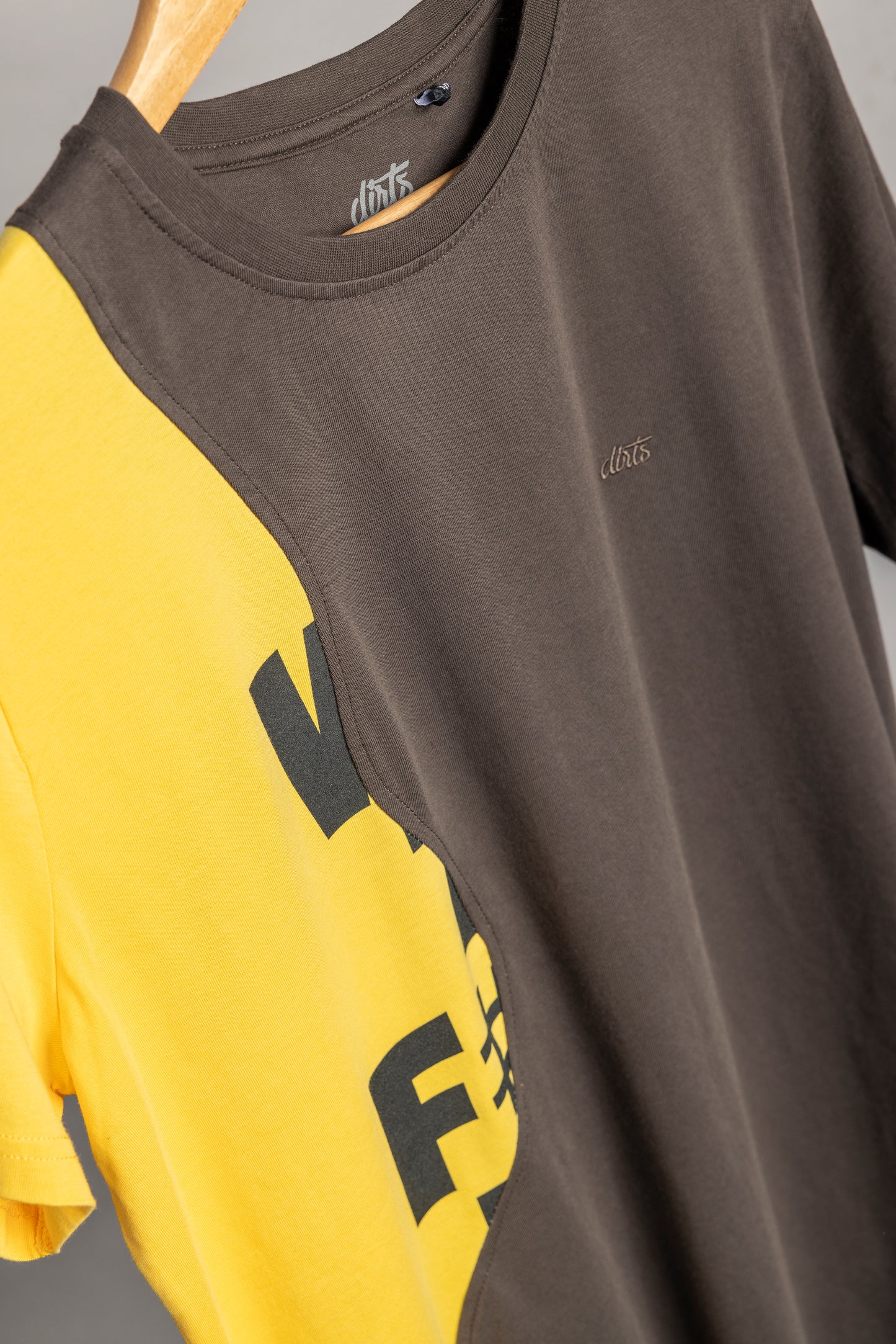 UPCYCLING T-Shirt Yellow & Chestnut