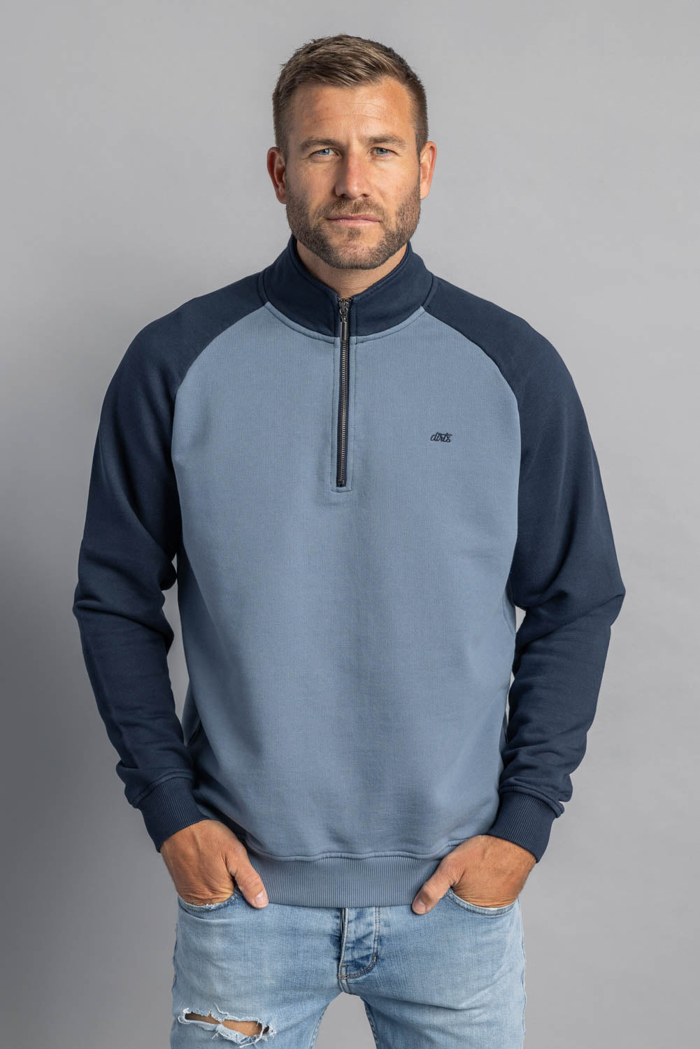 Color Block Quarter Zip