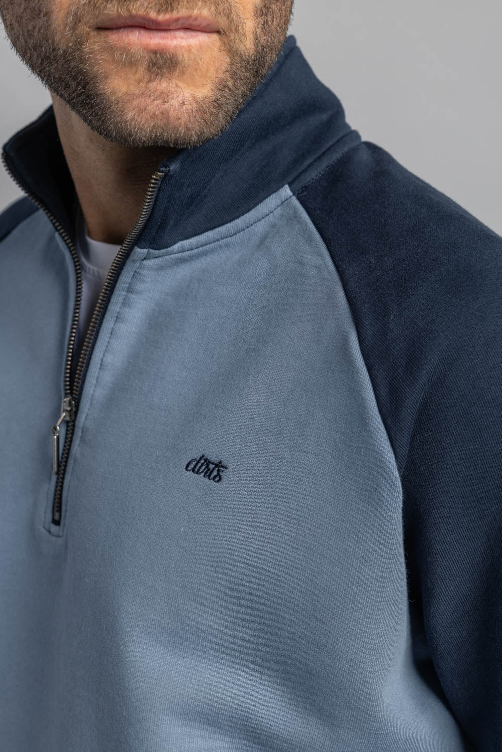 Color Block Quarter Zip