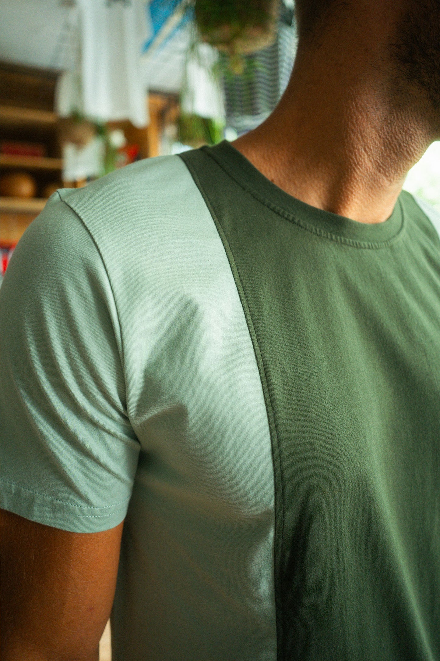 UPCYCLING Two-Tone T-Shirt