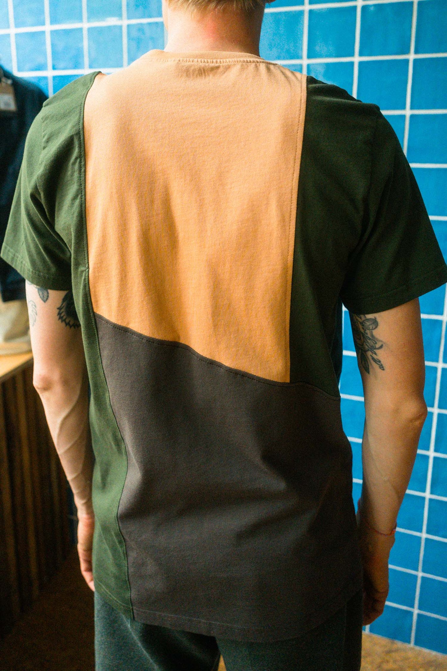 UPCYCLING Patchwork T-Shirt, L