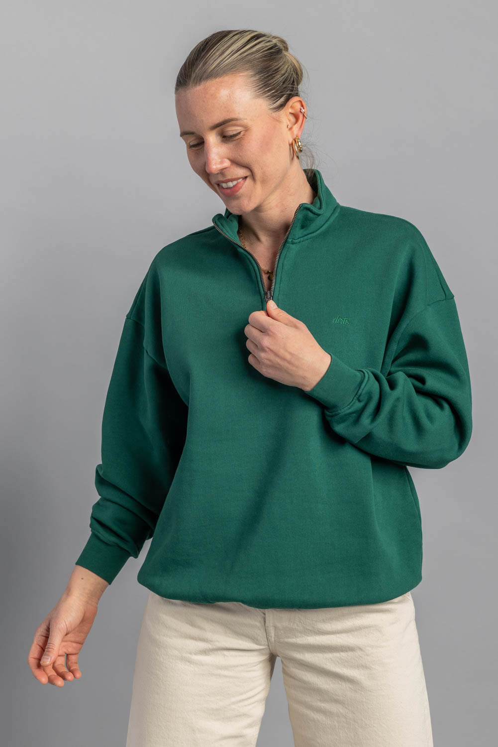 Quarter Zip Sweater Oversized