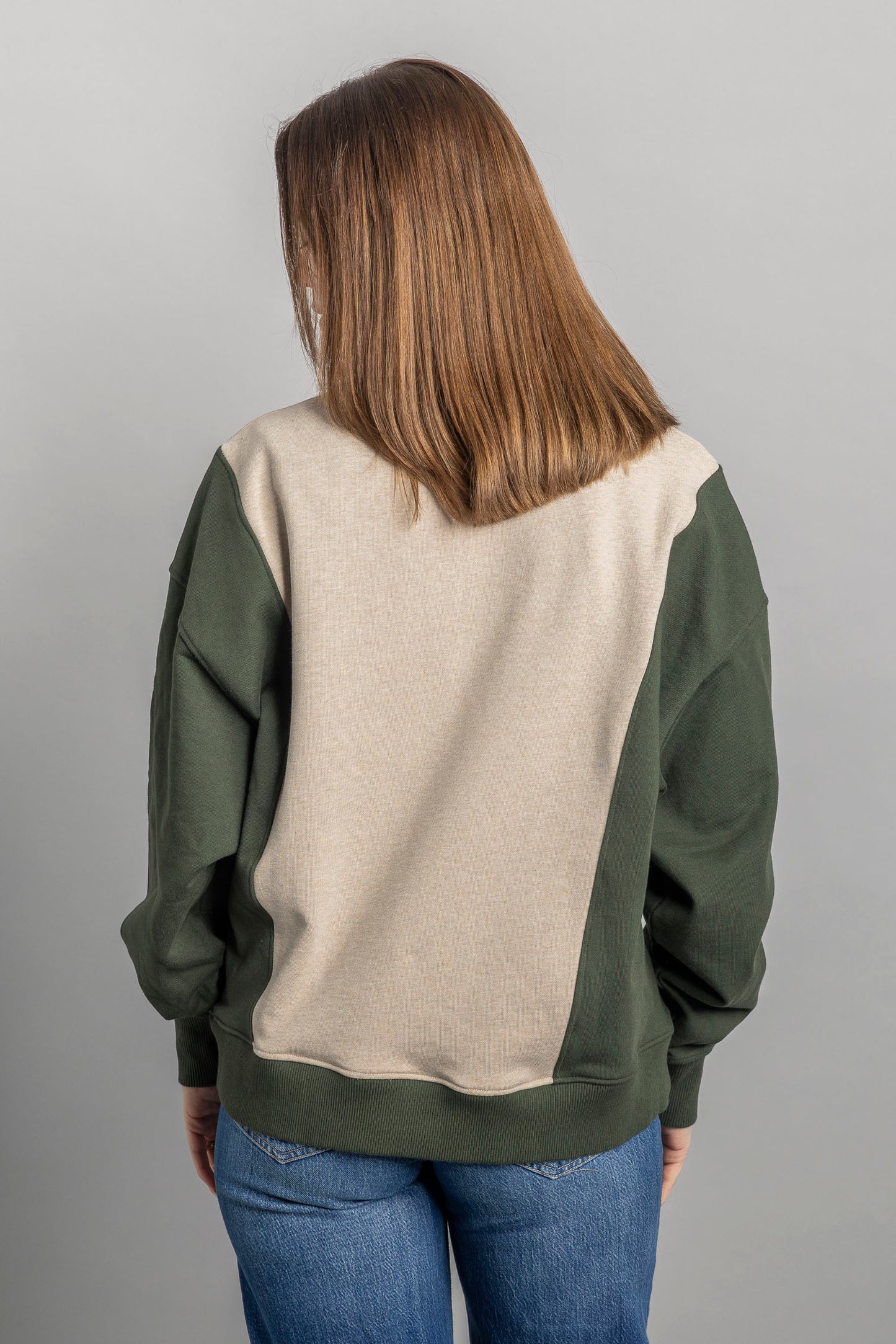 UPCYCLING Two-Tone Crewneck