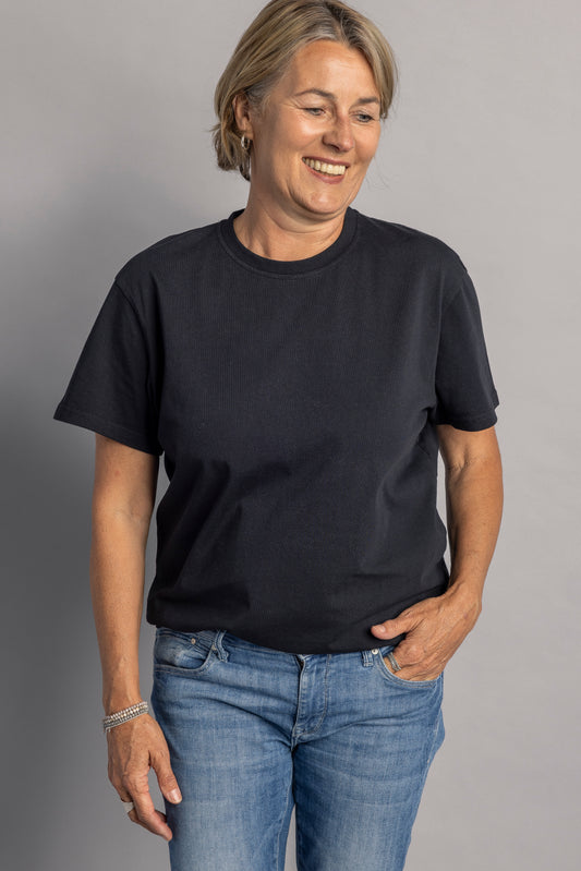 T-shirt vierge premium unisexe, noir (taille XS uniquement)