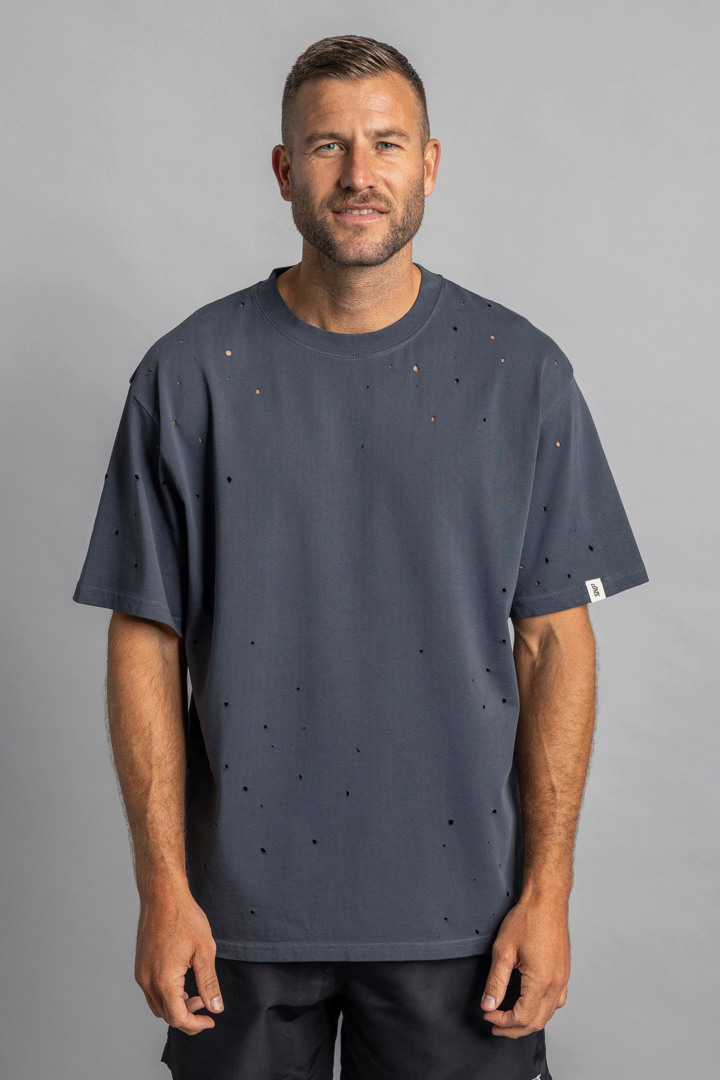UPCYCLING Distressed T-Shirt Oversized