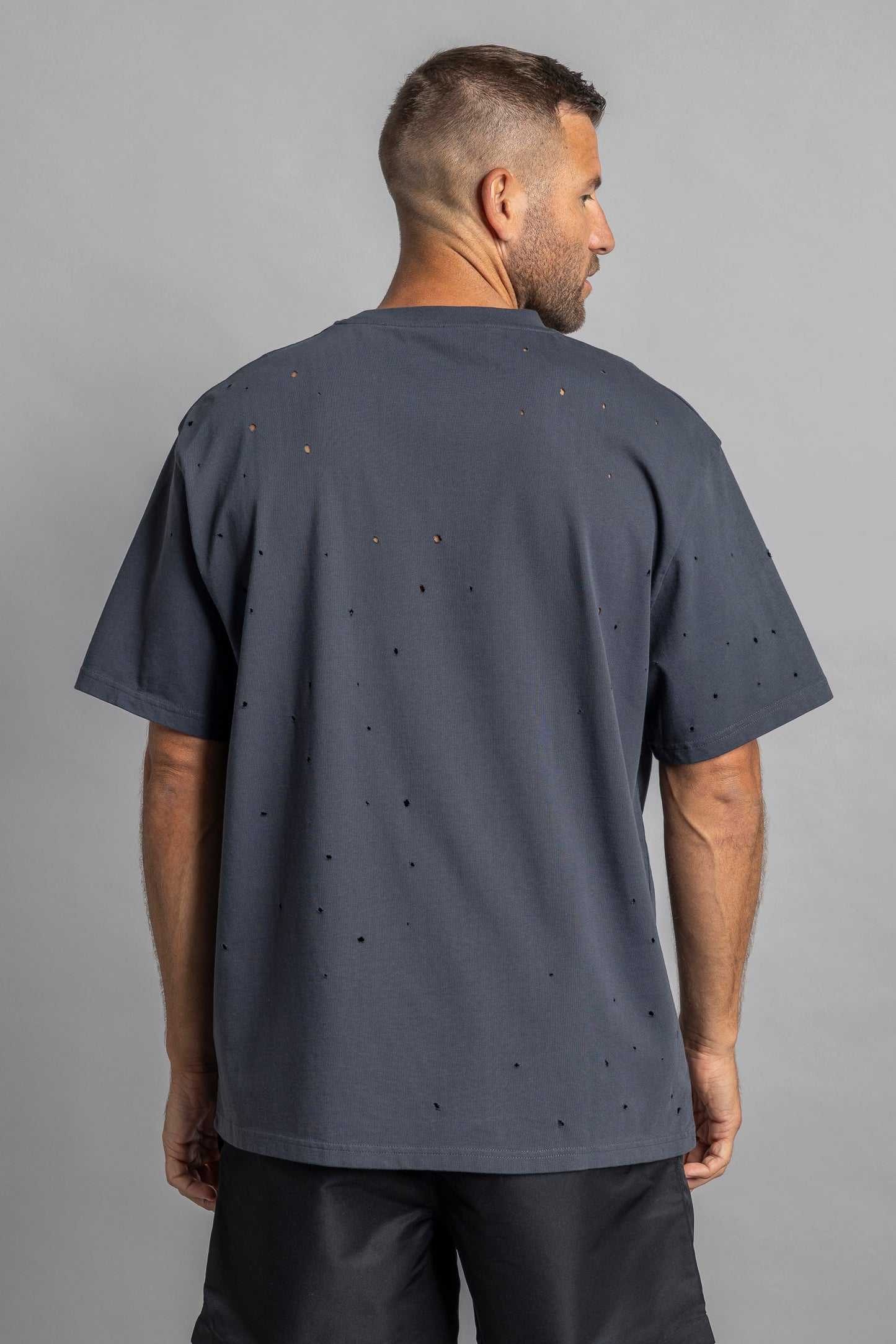 UPCYCLING Distressed T-Shirt Oversized