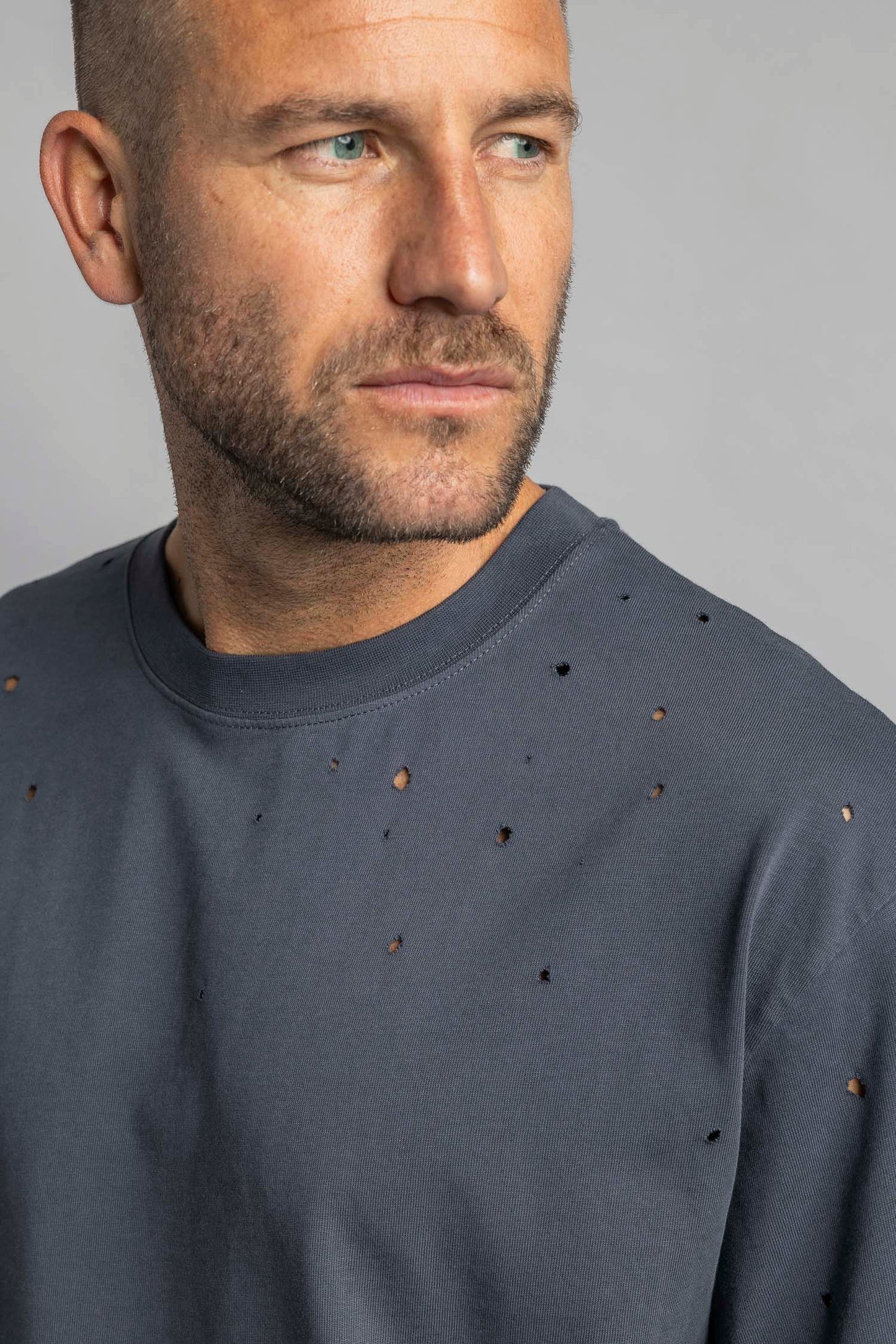 UPCYCLING Distressed T-Shirt Oversized