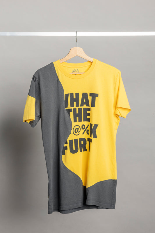 UPCYCLING T-Shirt Yellow & Grey