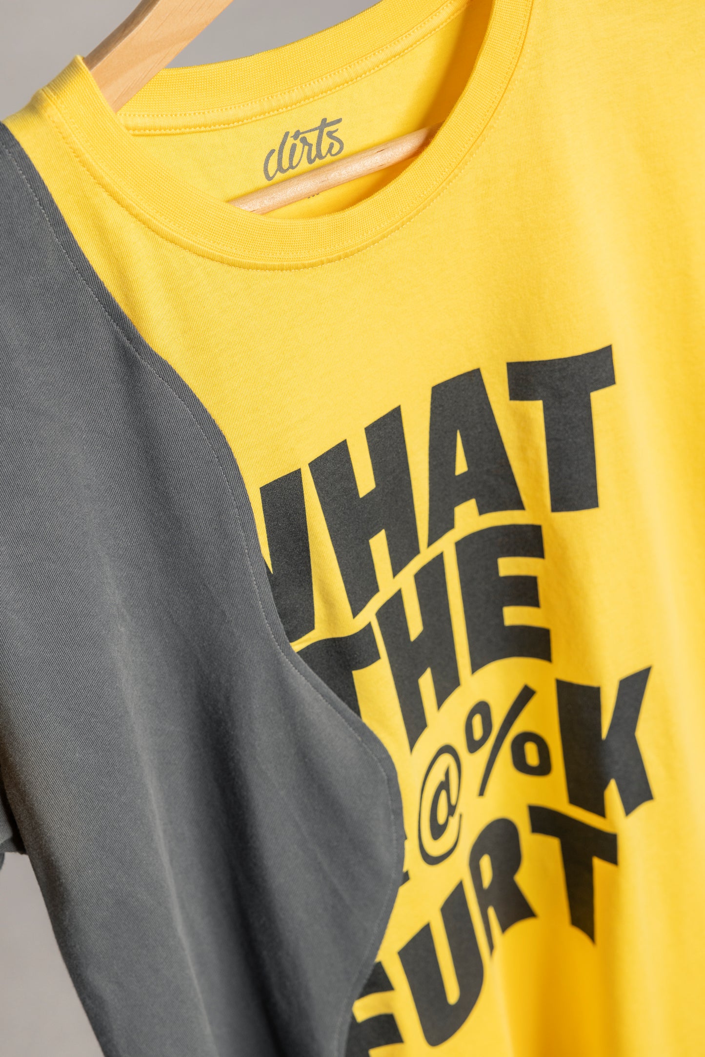 UPCYCLING T-Shirt Yellow & Grey