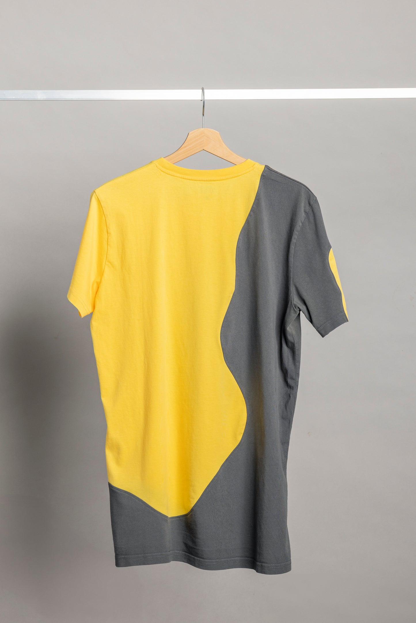 UPCYCLING T-Shirt Yellow & Grey