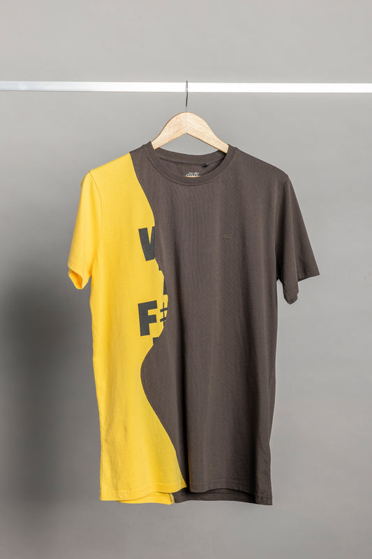 UPCYCLING T-Shirt Yellow & Chestnut