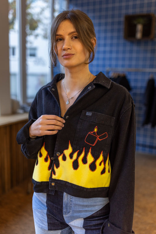 LADIES FLAMES Upcycling Jacket