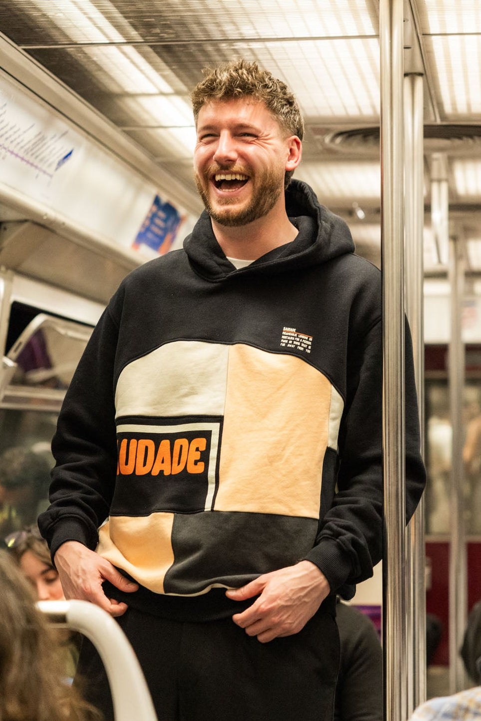 UPCYCLING Patchwork Hoodie SAUDADE