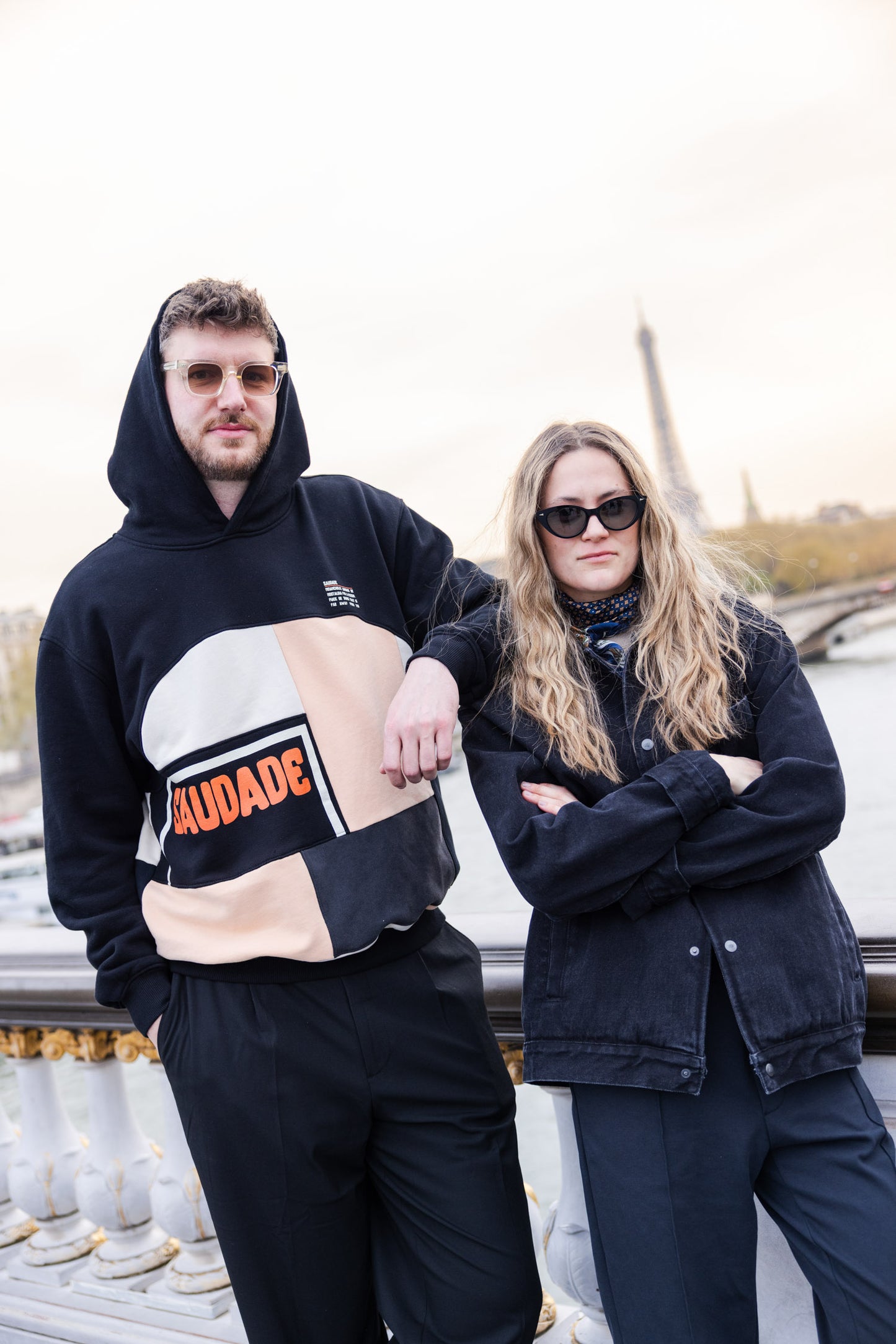 UPCYCLING Patchwork Hoodie SAUDADE