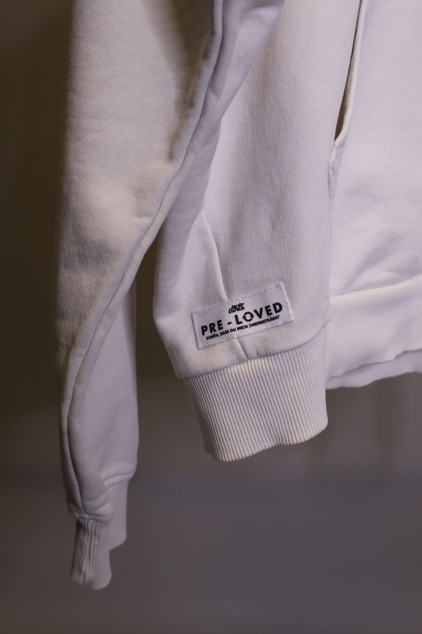 PRE-LOVED Womens Oversized Blank Hoodie, XS