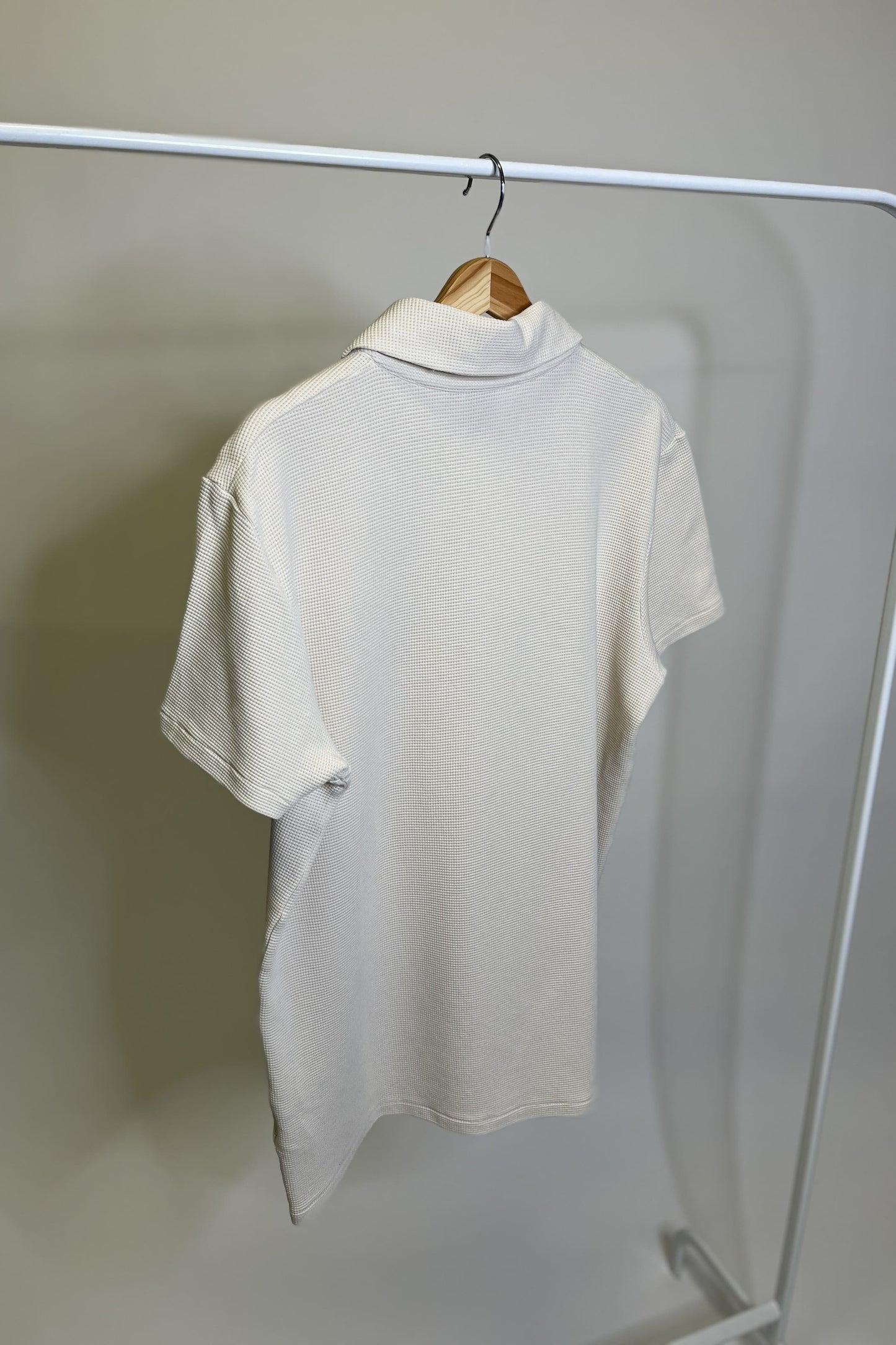 PRE-LOVED Waffle Piqué Poloshirt, XL