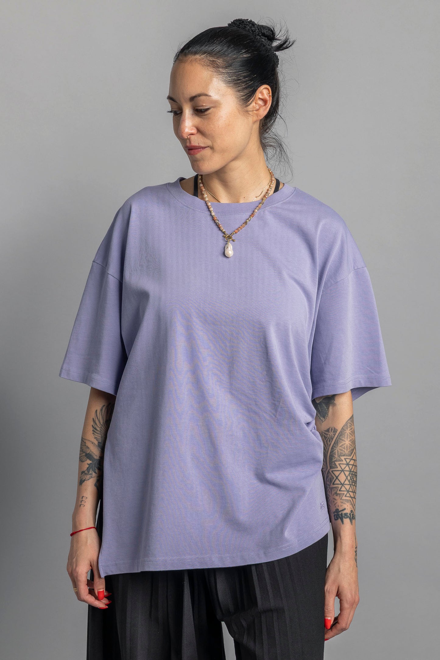 UPCYCLING Asymmetrical T-Shirt Lavender