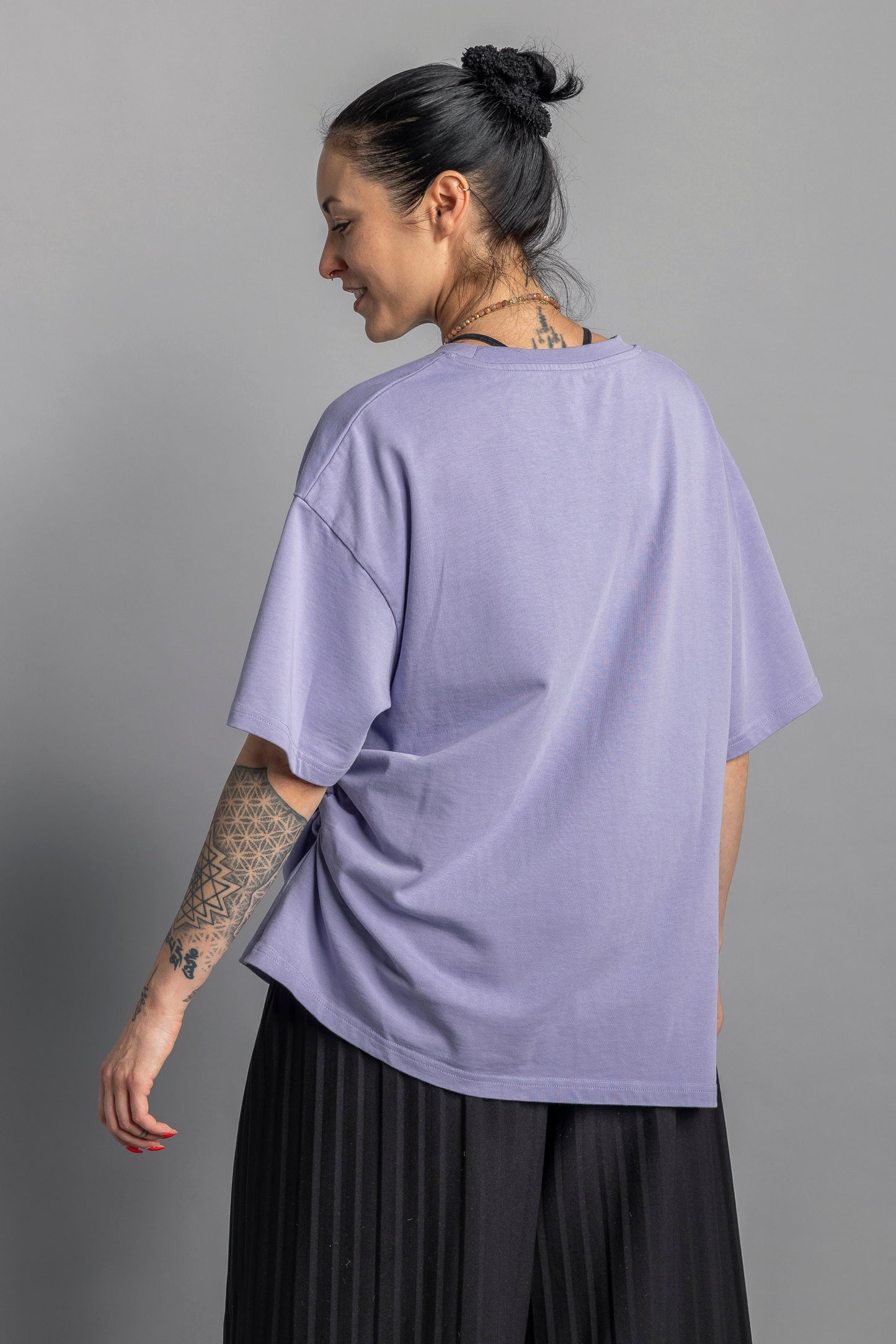 UPCYCLING Asymmetrical T-Shirt Lavender