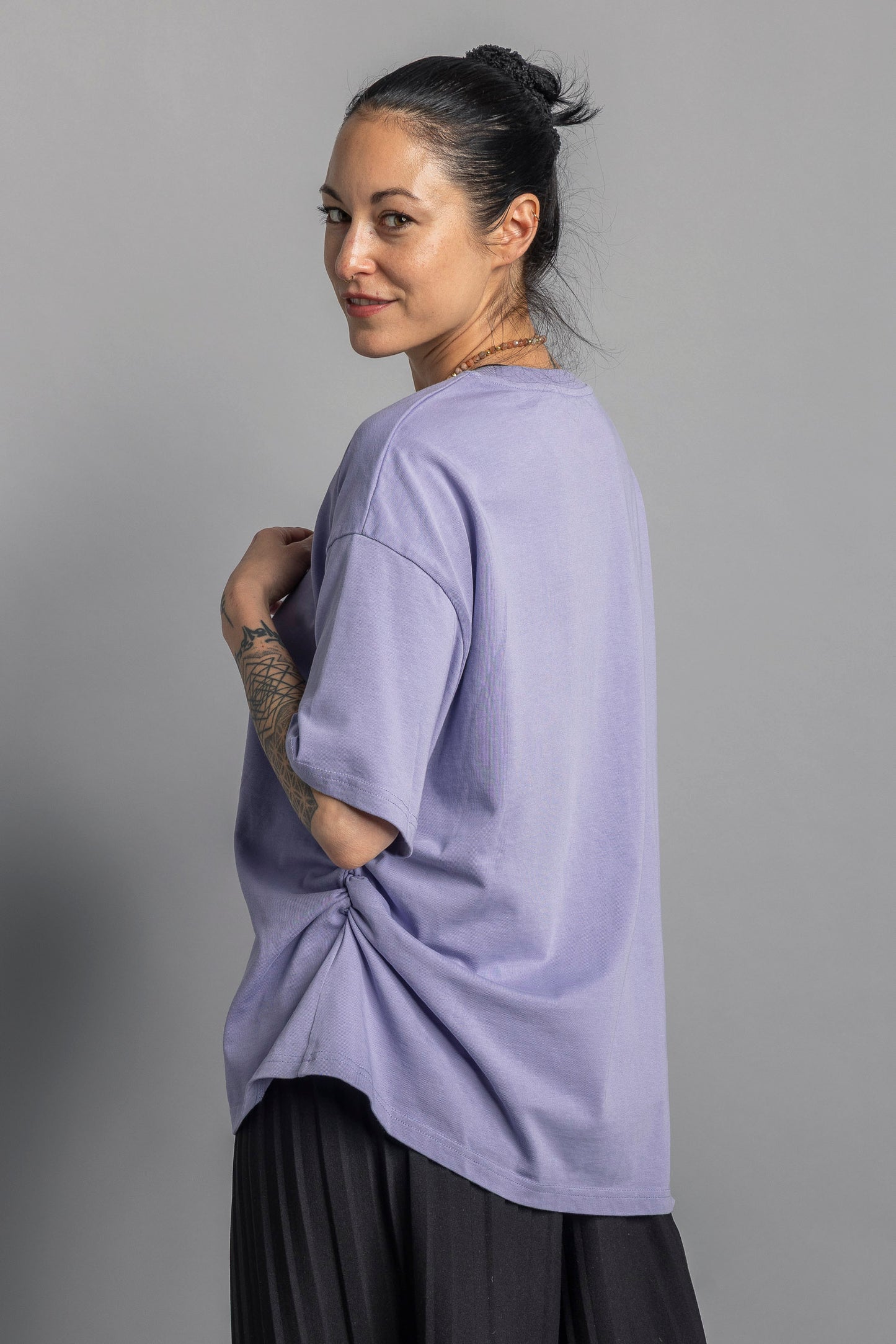 UPCYCLING Asymmetrical T-Shirt Lavender