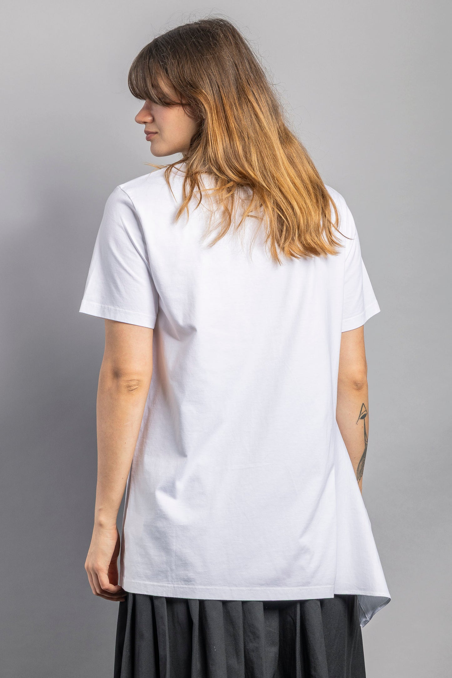 UPCYCLING Volant T-Shirt White