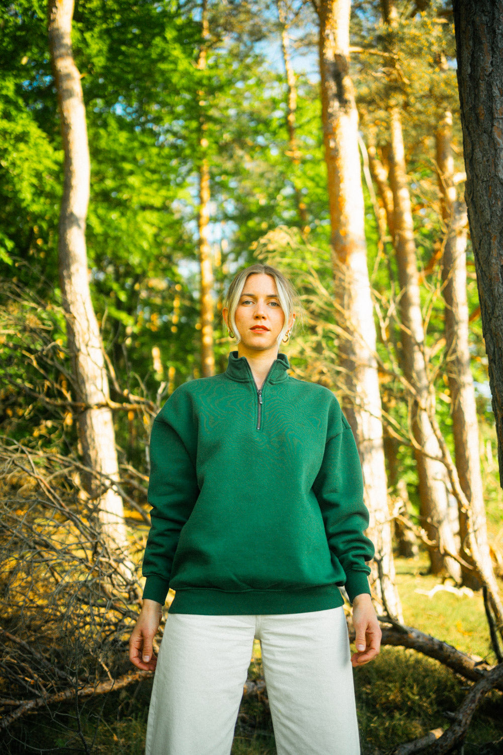 Quarter Zip Sweater Oversized