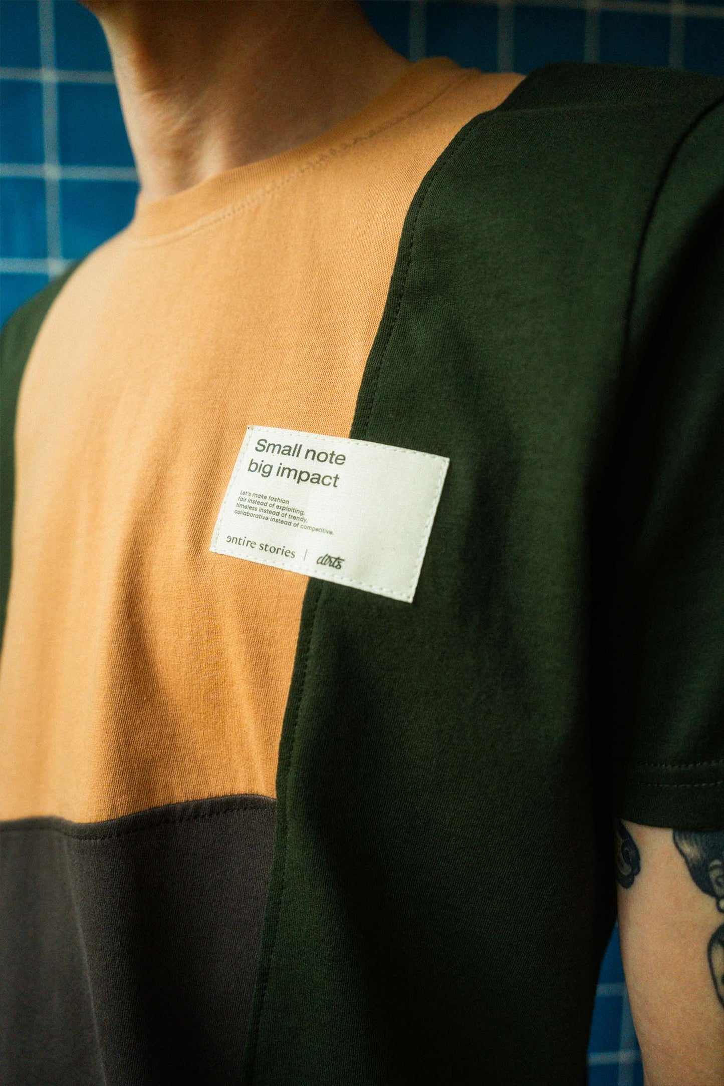UPCYCLING Patchwork T-Shirt, L