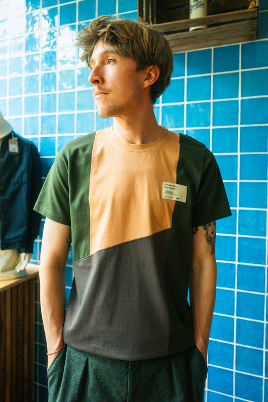 UPCYCLING Patchwork T-Shirt, L